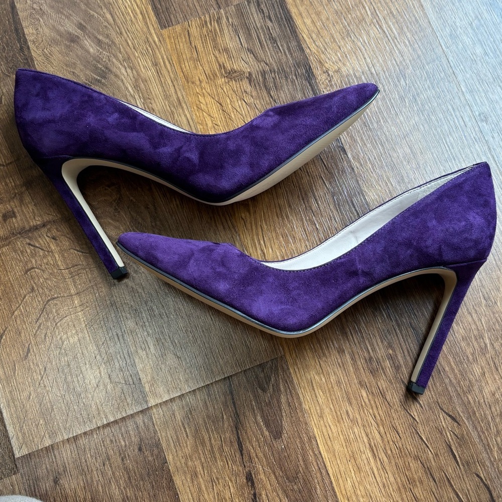 NWOT Nine West Tatiana Purple Suede Women's Heels, 6.5